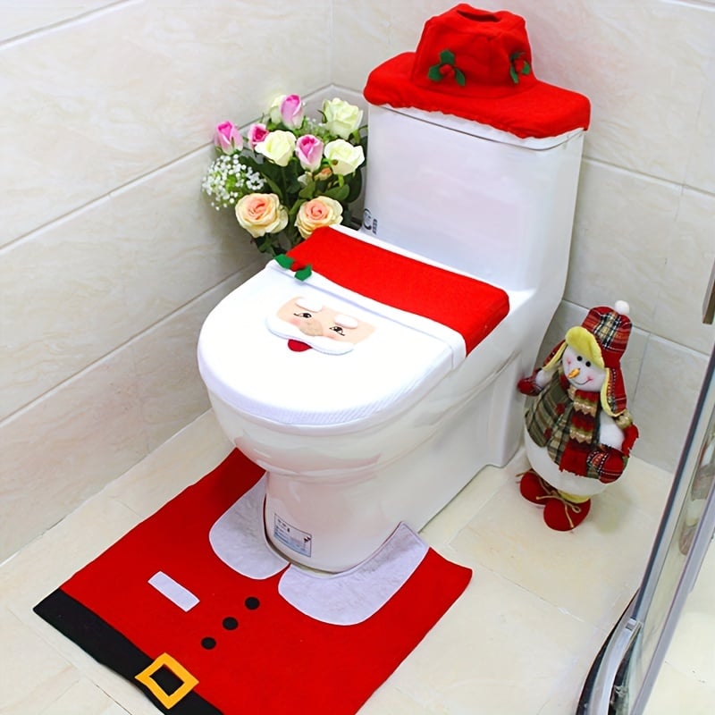 ๐ Santa Toilet Cover