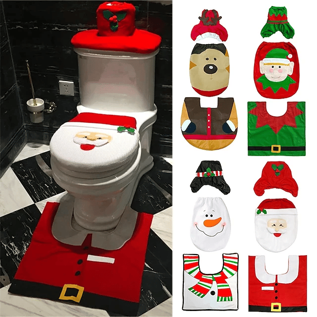 ๐ Santa Toilet Cover