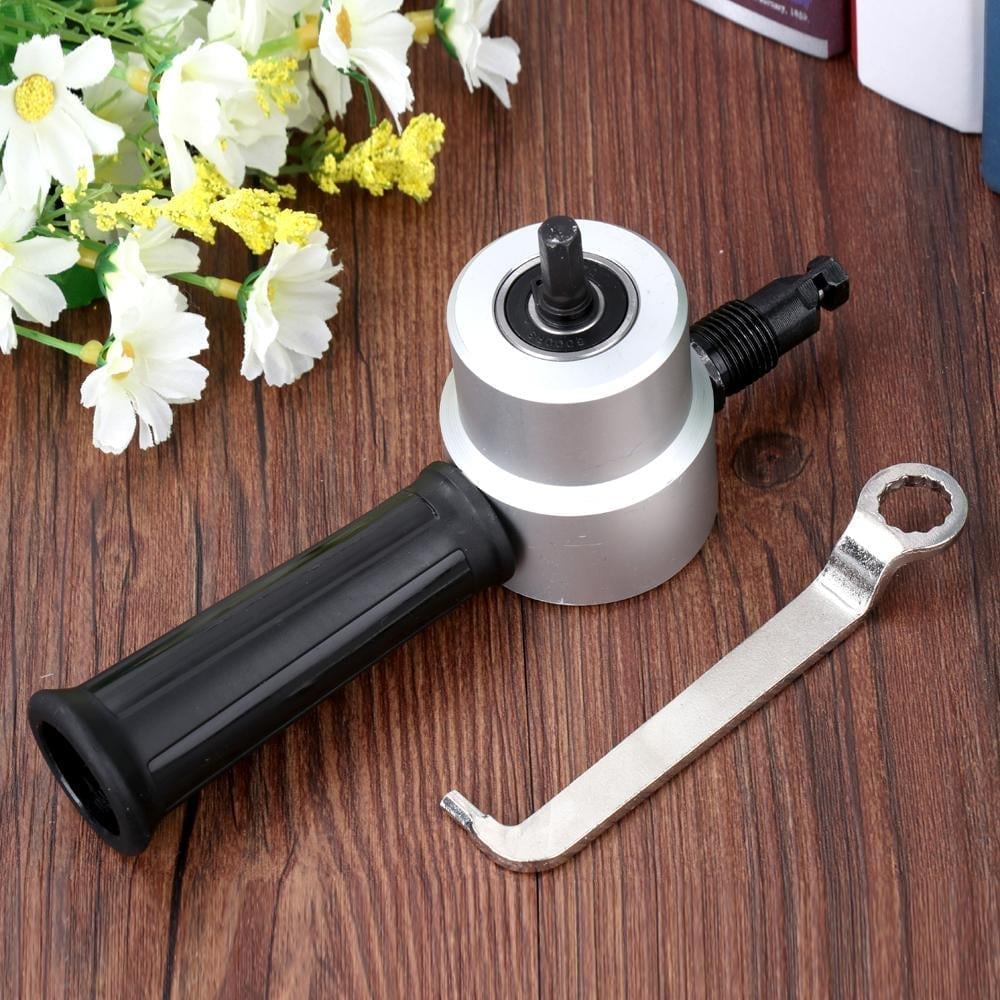 Nibbler Cutter Drill Attachment Double Head Metal Sheet