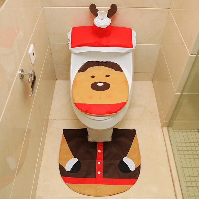 🎄 Santa Toilet Cover