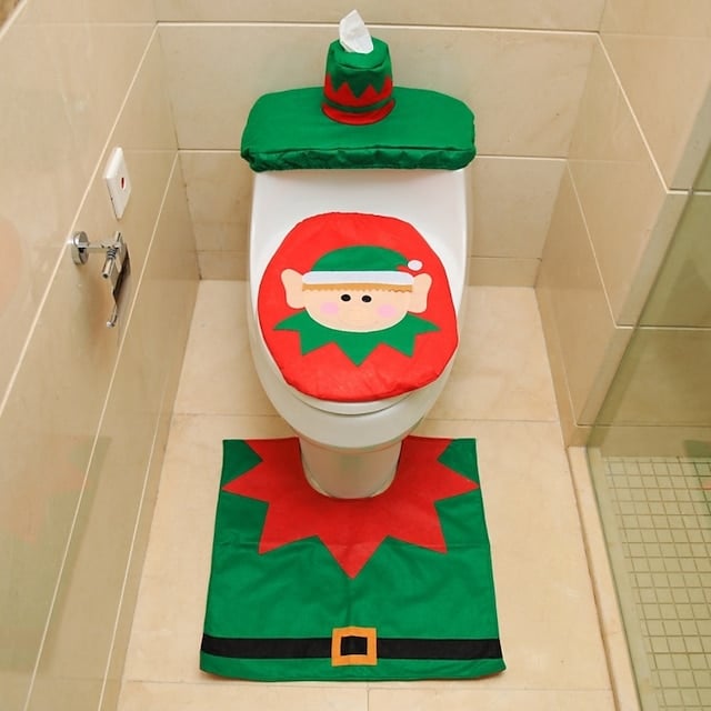 🎄 Santa Toilet Cover