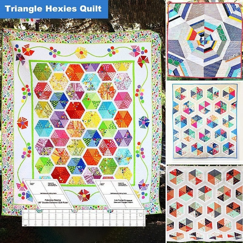 Fabulous Sewing 60 Degree Double Diamond Quilt Ruler